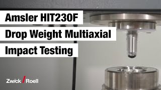 Amsler HIT230F drop weight tester  multiaxial impact testing [upl. by Eellac]