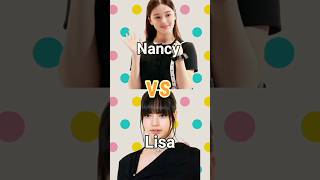 Lisa vs Nancy lisa nancy shorts [upl. by Eiffub]