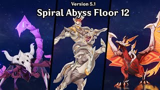 Version 51 Spiral Abyss Floor 12 Genshin Impact [upl. by Scarface]