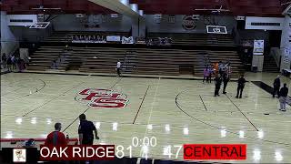 Oak Ridge High School Basketball vs Knoxville Central High School Basketball [upl. by Kinnon]