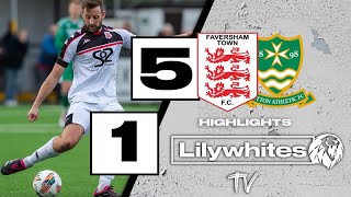 Highlights  Faversham 5  1 Sutton Athletic [upl. by Auhsuoj295]