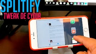 Splitify  Multitarea Split View del iPad en tu iPhone iOS 9 [upl. by Rimma]