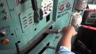 IRFCA Loco Pilot applying Brakes WDM3A Diesel locomotive engine [upl. by Grath]