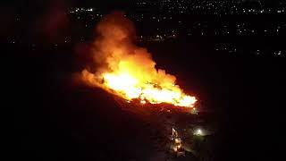 Whalleys Quarry Landfill  Massive Fire In Silverdale 🔥🚨🚒 [upl. by Annmaria]