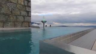 Morning swim at the Bürgenstock Infinity Pool [upl. by Yakcm]