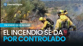 Controlado el incendio de El Molar cuyas causas aún se investigan [upl. by Leyes266]