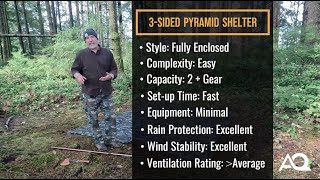 TARP TUTORIAL No Trees No Rope No Problem Watertight and Windproof Shelter Goes Up In 3 MINS [upl. by Niwri587]