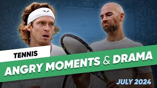 Tennis Angry Moments amp Drama  July 2024 [upl. by Apollus4]