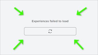 Roblox  Experiences Failed To Load  2022  Fix [upl. by Bensen129]