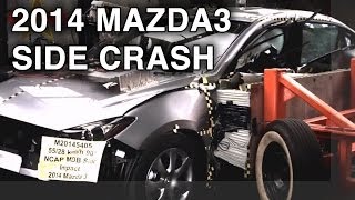 2014 Mazda 3  Side Crash Test  CrashNet1 [upl. by Eimmat]