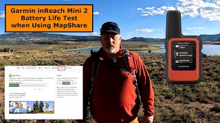 Garmin inReach Mini 2 Battery Life with MapShare [upl. by Llerrehs846]