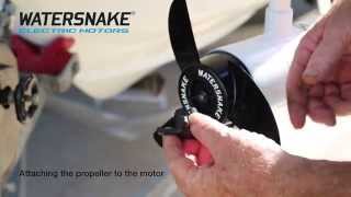 How To Attach A Propeller To A Watersnake Electric Motor [upl. by Olmsted]