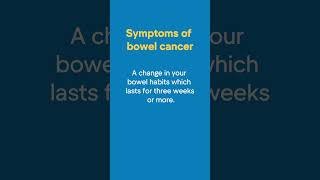 Bowel cancer symptoms explained 🔍 [upl. by Leodora]