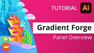 Gradient Forge Panel Overview from Astute Graphics  Plugins for Adobe Illustrator [upl. by Ariamo215]