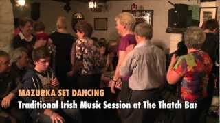 Mazurka Set Dance at the Thatch in Ballyshannon Traditional Irish Music from LiveTradcom [upl. by Ankeny]