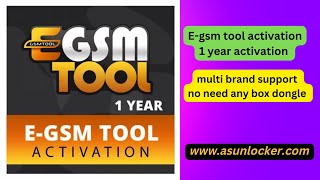 E GSM Tool Activation  How to Active EGSM Tool E GSM Tool instant activation by asunlocker [upl. by Tace]