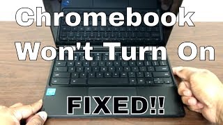 Chromebook Wont Turn on unless plugged in  FIXED [upl. by Carolle701]