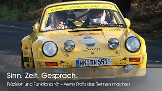 Sinn Zeit Gespräch  Walter Röhrl Peter Göbel und der Porsche 911 RSR Rallye Costa Brava 2009 [upl. by Olin]