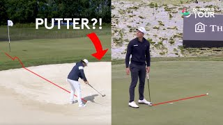 Ridiculous Golf Shots No One Expected [upl. by Eimmaj]