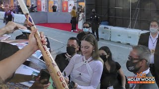 Margot Robbie signs autographs at Suicide Squad Premiere [upl. by Thirzia]