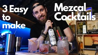 3 Easy Mezcal Cocktails to make at home or at a party Paloma Old Fashioned Mezcal Mule [upl. by Bidget]