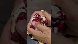 Pomegranate peeling fruit satisfying fruitworld usa fruitsworld fruitcutting naturalfruit [upl. by Ennaharas]