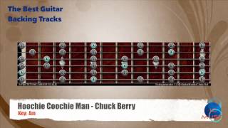 🎸 Hoochie Coochie Man  Chuck Berry Guitar Backing Track mapchart [upl. by Wit]