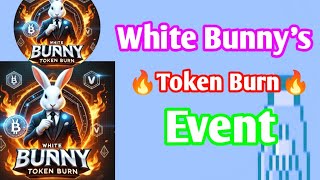 white bummey🔥🔥White Bunnys Massive Token Burn Event Begins🔥🔥🔥 [upl. by Amron]