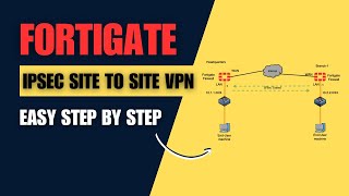 FortiGate IPsec Site to Site VPN Configuration Step by Step  Easy steps [upl. by Nillek]