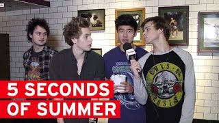 5 Seconds of Summer answer fans questions with ping pong [upl. by Arlee]