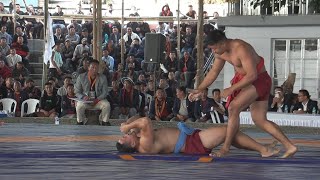 Huluyi D Vadeo all bouts at Hornbill Naga wrestling championship 2023 [upl. by Nomit387]