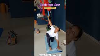 Yoga with block reel viral virajyoga yogaholic yogawithprops puneyoga nandedcity yoga [upl. by Jepum979]