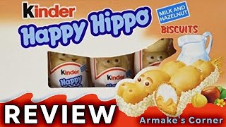 Kinder Happy Hippo Hazelnut and Milk Food Review [upl. by Macdermot]