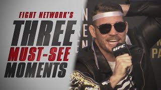 UFC 217 PreFight Press Conference  Top 3 MustSee Moments [upl. by Myrtice]