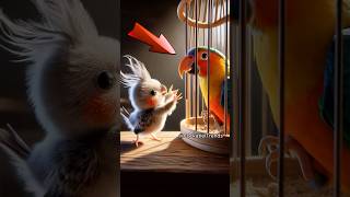 I seriously need to make it right 🎨🦜😳 funny parrot cockatiel [upl. by Enelam]