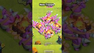 Clash of clans New Troops 😮coc clashofclans gaming clash supercell strategygames shortsfeed [upl. by Satterfield]