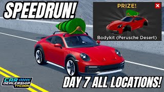 🎅🏻DAY 7 ALL BUILDING LOCATIONS in Car Dealership Tycoon cardealershiptycoon roblox [upl. by Annoyi]