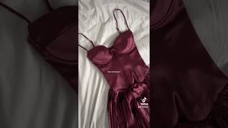 The perfect burgundy dress 🍷 Beau dress from House of CB unboxing 💕 unboxing burgundydress [upl. by Shevlo]