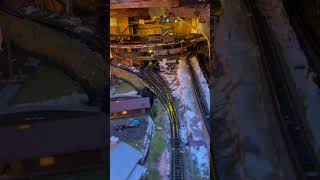 N Scale Kato F7 Climbs 3Level Helix at Tolland CO  Epic Model Train Action [upl. by Lebbie]