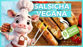 COMO FAZER SALSICHA VEGANA Sabor Autêntico Sem Carne 🌿🌭 [upl. by Eedrahc790]