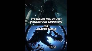 Tyrant013 Resident Evil Damnation VS Jurassic World  vs shorts [upl. by Oicaroh]