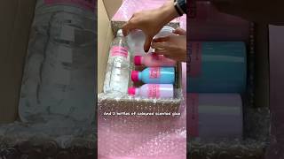 Packing unicorn slime kit slime slimekit packingorder [upl. by Babs]