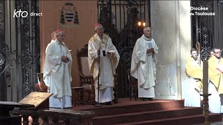 Messe daccueil de Mgr JeanPierre Batut évêque auxiliaire de Toulouse [upl. by Ardiekal]