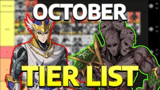 MORE MID  October Tier List for One Punch Man the Strongest [upl. by Attegroeg]