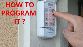 How to program Genie Universal Garage door opener Wireless Keypad after 1 year of use [upl. by Lahcim]