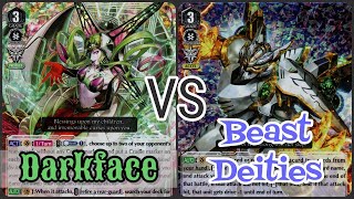 Megacolony Darkface Gredora VS Nova Grappler Beast Deities  Cardfight Vanguard V Premium Match [upl. by Rox]