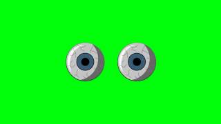 Eyeballs Blinking Eye Blinking  Free Green Screen Videos [upl. by Eecyal]