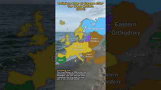 Religious Map of Europe after the Great Schism 1054 [upl. by Ahsitul]