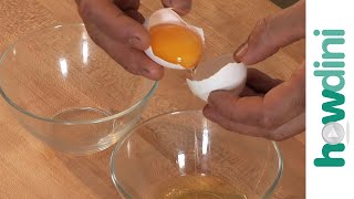 How to separate egg whites and egg yolks [upl. by Yessydo499]