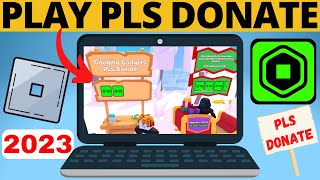 How to Play Pls Donate on Roblox  Setup Pls Donate Stand  2023 Update [upl. by Nytsirk]